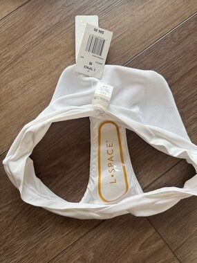 l*space White Ribbed Bikini Bottom